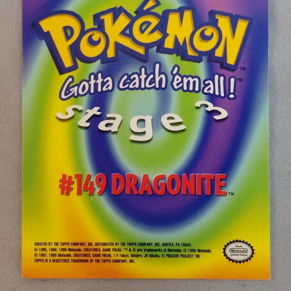 1999 Topps Pokemon First Movie EVOLUTION LOT Dragonite E12 Dragonair E11 Dratini